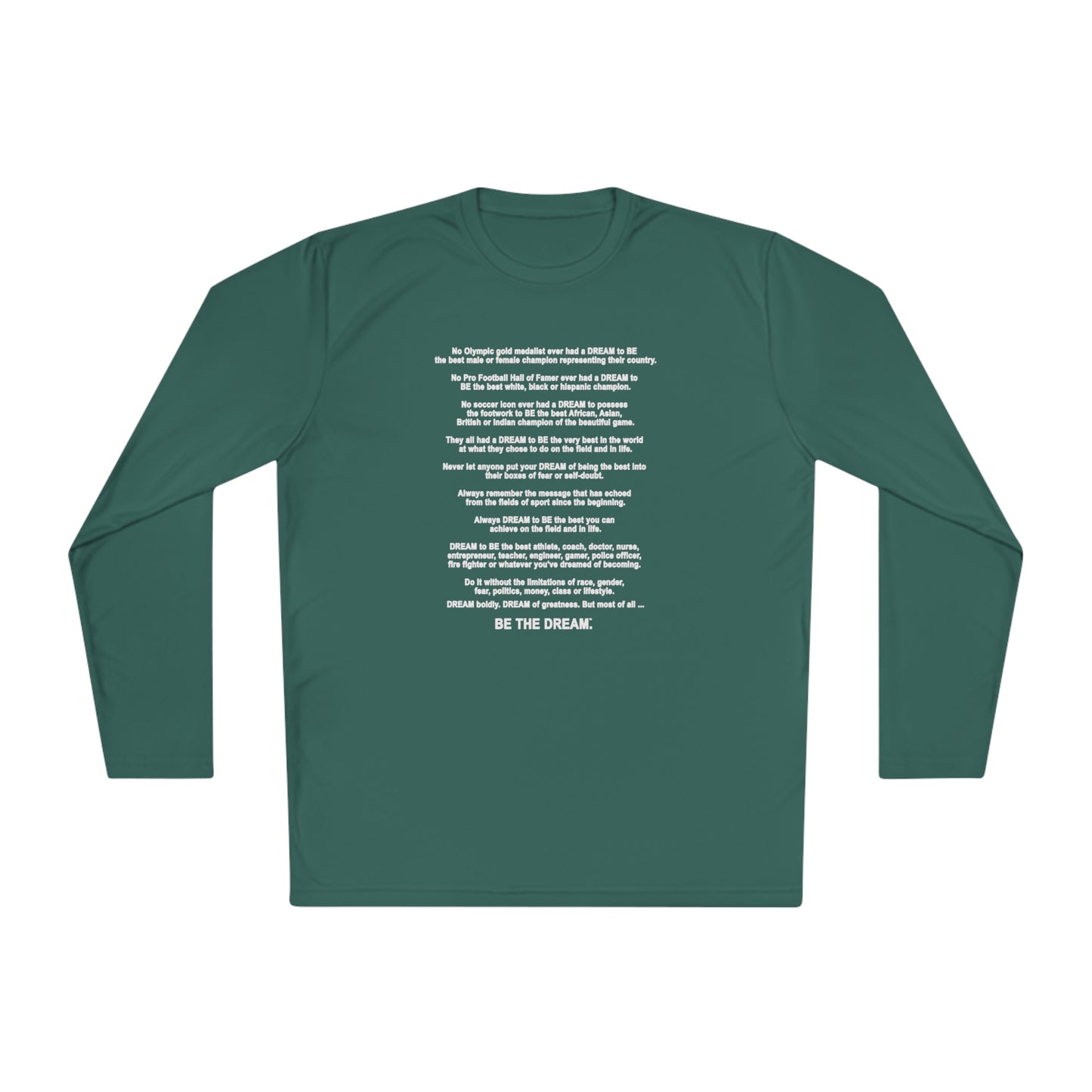 The "Be The Dream" Mantra - Softstyle Long Sleeve T-Shirt (Dark)