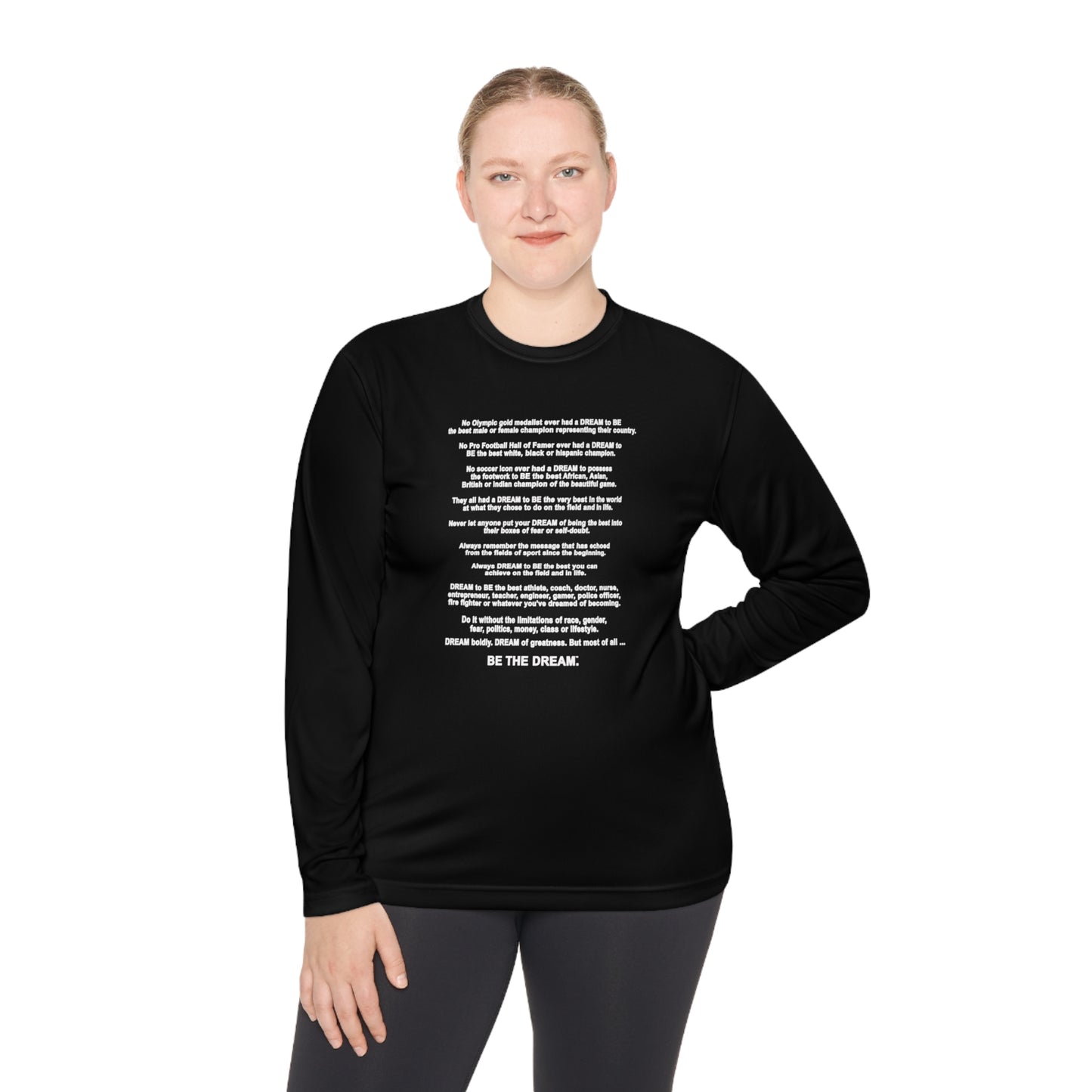 The "Be The Dream" Mantra - Softstyle Long Sleeve T-Shirt (Dark)