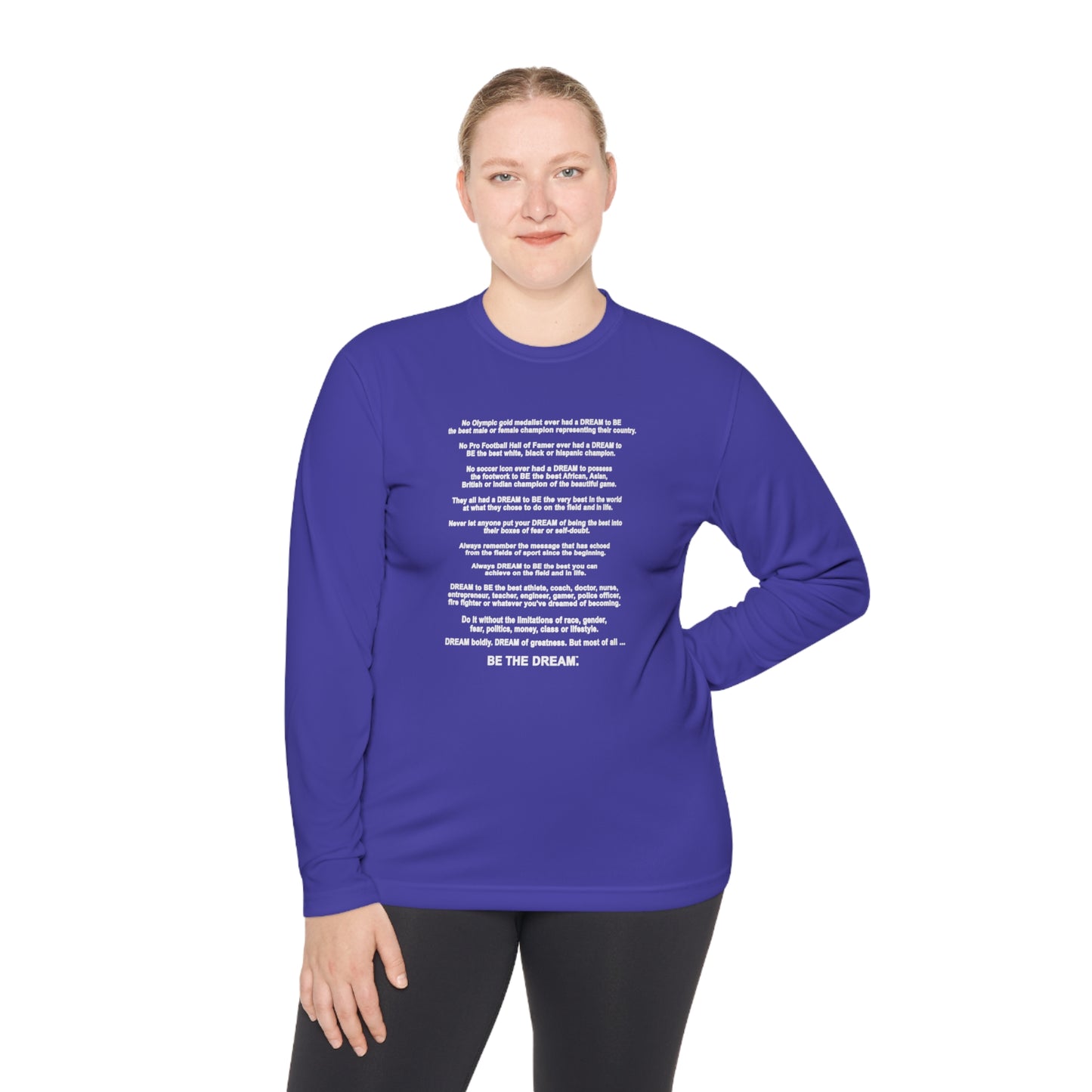 The "Be The Dream" Mantra - Softstyle Long Sleeve T-Shirt (Dark)