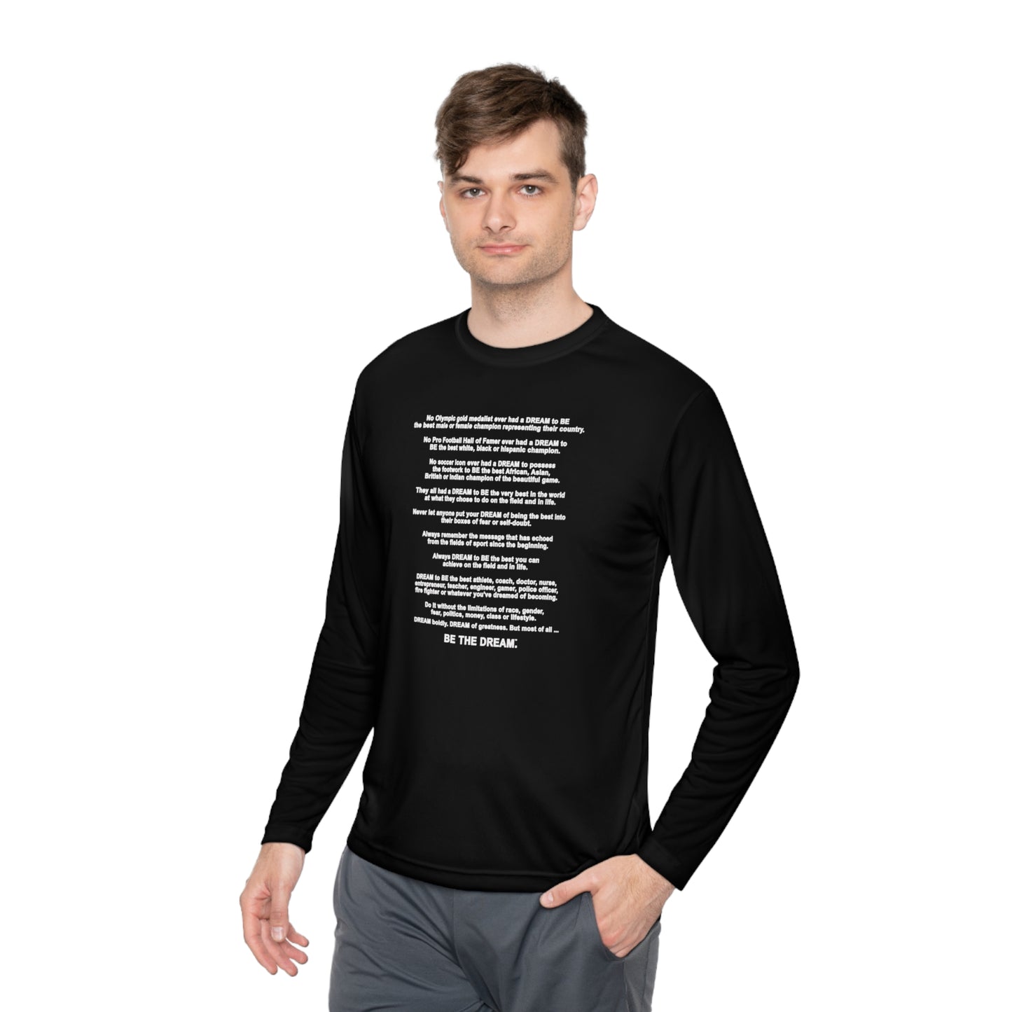 The "Be The Dream" Mantra - Softstyle Long Sleeve T-Shirt (Dark)