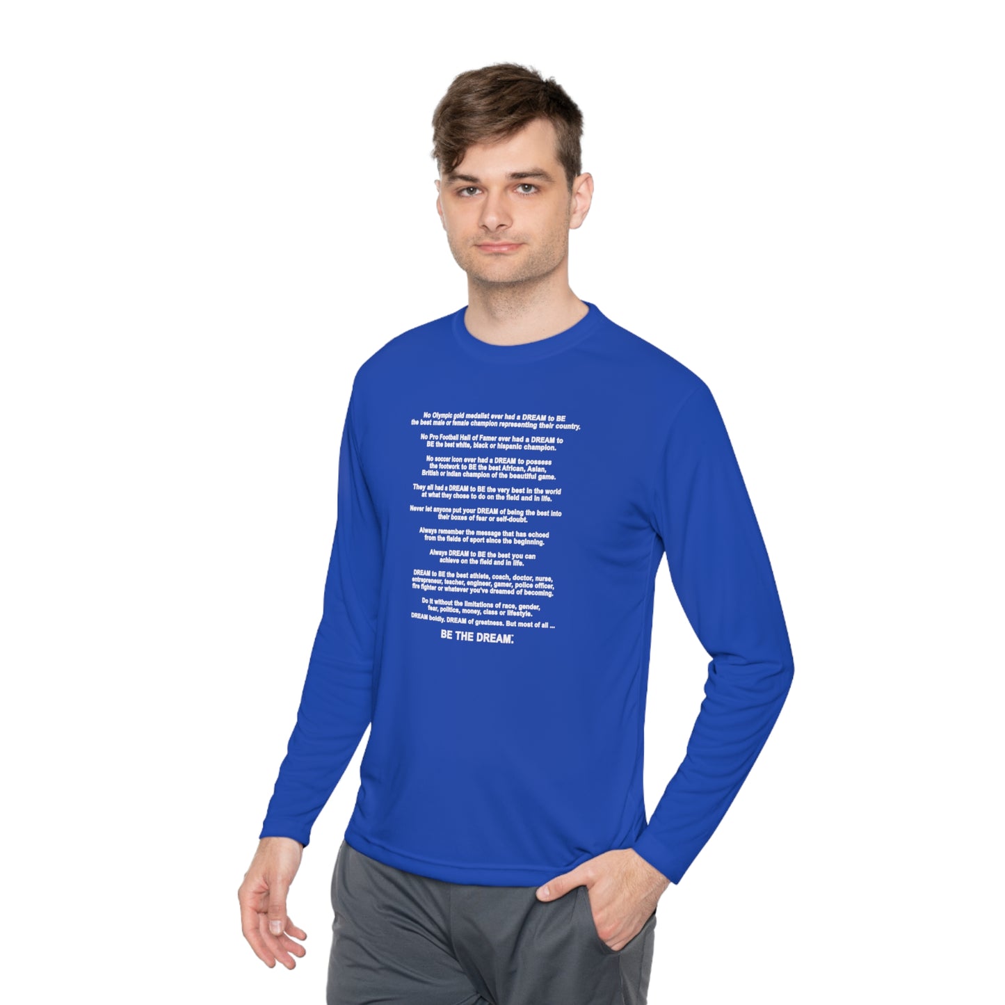 The "Be The Dream" Mantra - Softstyle Long Sleeve T-Shirt (Dark)