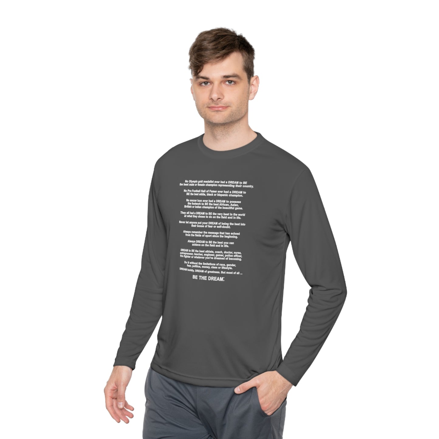 The "Be The Dream" Mantra - Softstyle Long Sleeve T-Shirt (Dark)