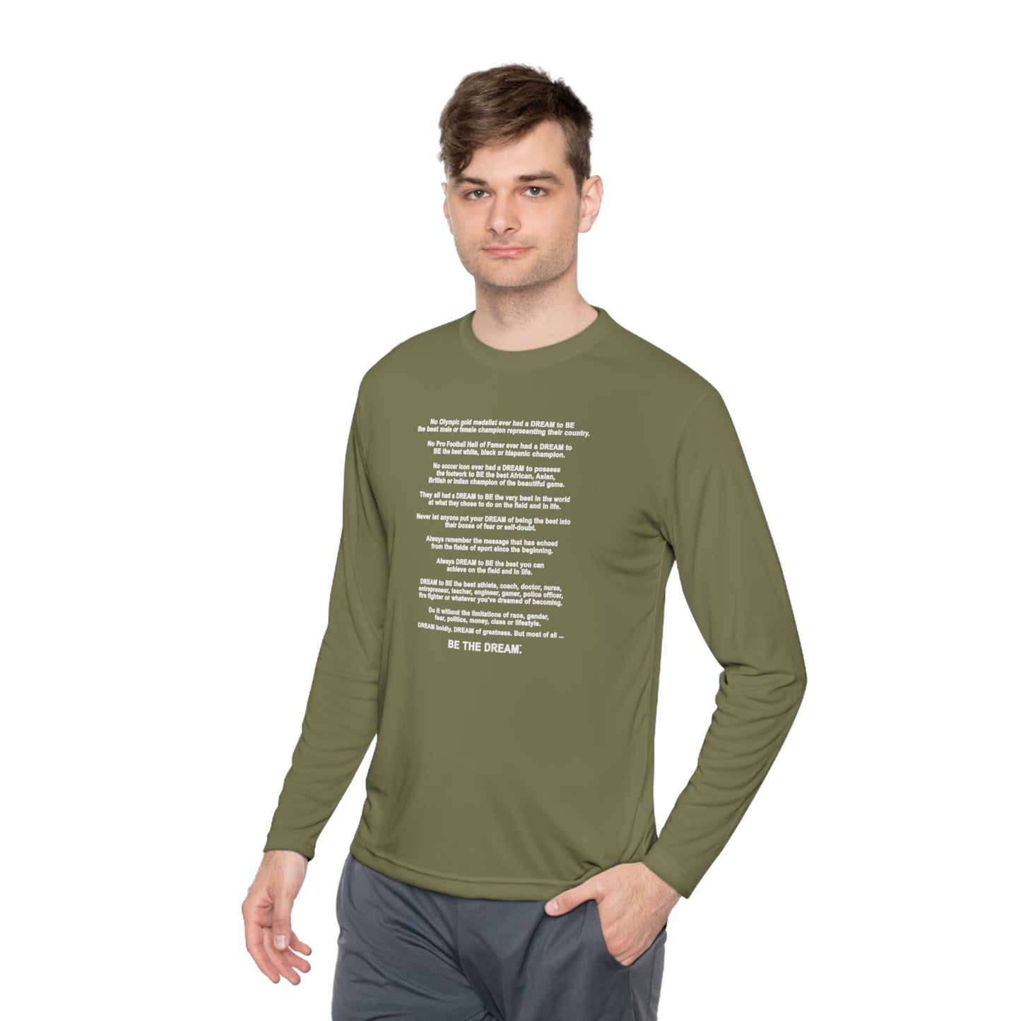 The "Be The Dream" Mantra - Softstyle Long Sleeve T-Shirt (Dark)