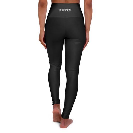 "Be The Dream" High Waisted Yoga Leggings (AOP) by ADSN